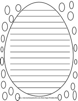 easter egg writing paper easter writing paper template