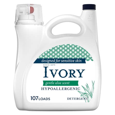 ivory gentle aloe scent laundry detergent designed  sensitive skin