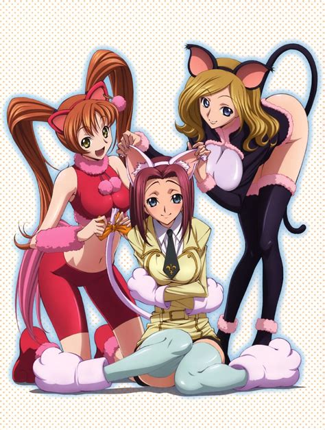 Kallen Stadtfeld Shirley Fenette And Milly Ashford Code Geass Drawn