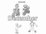 Year Months Coloring Pages Colouring December Kids Print Month Color November September Getcolorings February sketch template