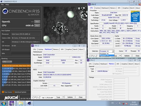 Brian`s Cinebench R15 Score 4406 Cb With A Xeon E5 2695 V4