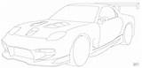 Furious Mazda Rx sketch template