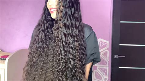 curly brushing long hair preview youtube