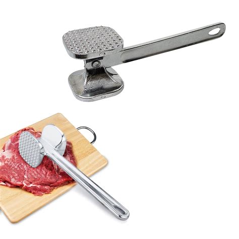 Metal Meat Mallet Aluminium Tenderizer Steak Beef Chicken Hammer Kitch