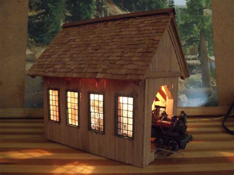 single stall engine house built   redwood  individually