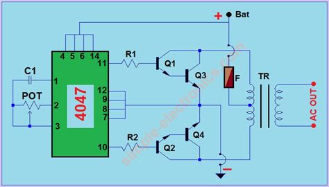 simple    dc ac inverter   teaelectronics