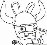 Coloring Rabbids Rabbid Invasion Viking Pages Coloringpages101 Designlooter 57kb 760px sketch template