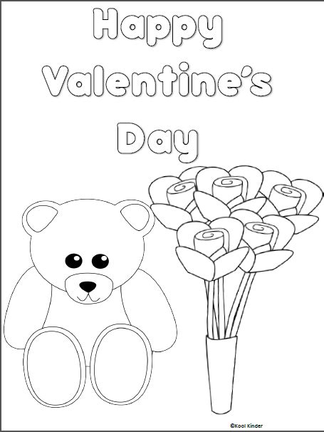 valentines day coloring worksheet   teachers valentines day