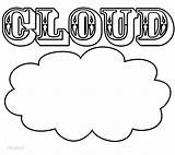 Cloud Coloring Pages Kids Printable Clouds Cool2bkids sketch template
