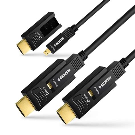 buy dtech fiber optic hdmi cable  ft support ultra hd  hz  chroma