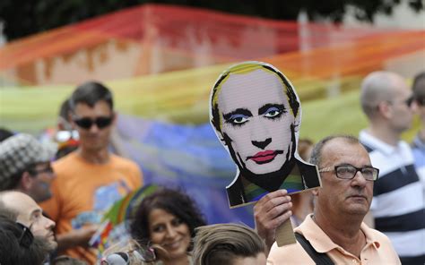 Vladimir Putin Image Of Russian Leader As Gay Clown Banned Time