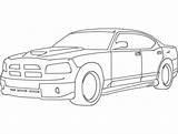 Charger Dodge Dxf Car  3axis sketch template