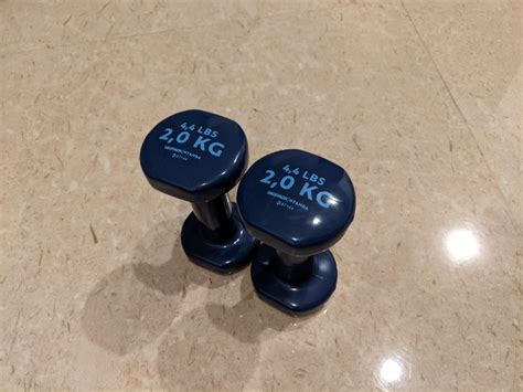 kg decathlon dumbells sports equipment exercise fitness toning stretching accessories