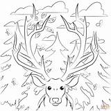 Antlers Supercoloring sketch template