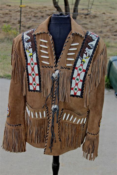 order men tribal indian boone eagle western cowboy suede