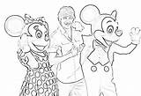 Coloring Musical School High Zac Efron Minnie Mickey Posing Mouse sketch template