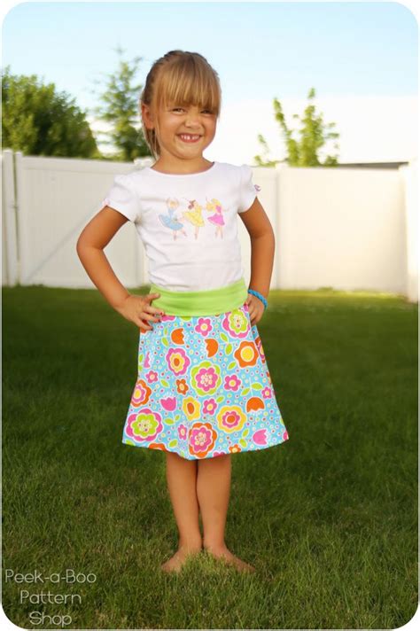 free skater skirt pattern for girls peek a boo pages