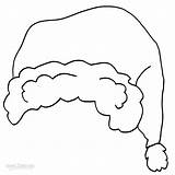 Hat Santa Coloring Pages Christmas Printable Kids Cool2bkids Para Natal Clipart Visit Clipartmag Pasta Escolha sketch template