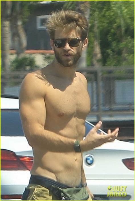 Full Sized Photo Of Keegan Allen Goes Shirtless On Walk With Girlfriend