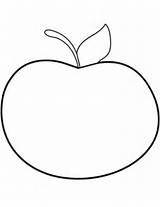 Apple Drawing Coloring Simple Pages Printable Getdrawings Bitten sketch template