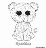 Beanie Boo Ty Coloring Pages Speckles Boos Printable Colorear Para Leopard Book Party Print Colouring Kids Sheets Babies Kleurplaten Peluches sketch template
