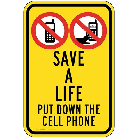 Cell Phone Texting Signs General