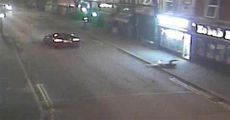 shocking cctv footage shows moment teenager is struck by car in hit and