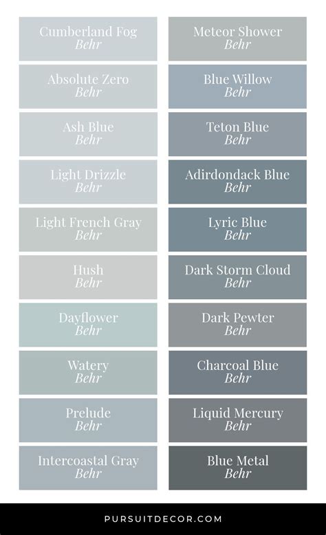 blue gray paint colors artofit