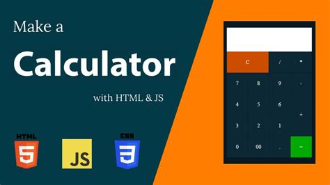 calculator  html css javascript youtube