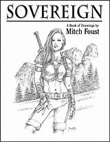 Mitch Foust Character Warrior Choose Board Drawing sketch template