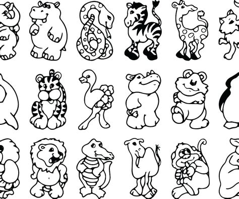 zoo animal coloring pages  kids images colorist