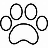 Paw Coloring Pages Print Animal sketch template