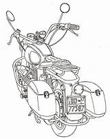 Moto Guzzi sketch template