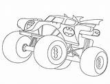 Coloring Pages Monster Batman Truck Getcolorings Trucks Color sketch template