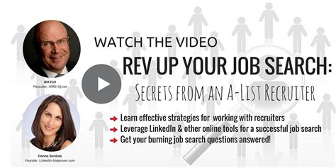 video rev   job search tips   recruiter