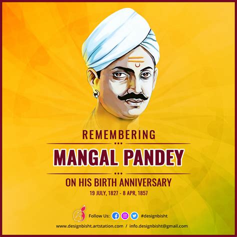 design bisht remembering mangal pandey   birth anniversary
