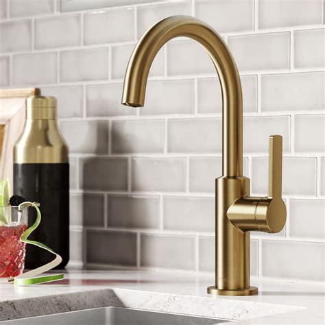 oletto single handle kitchen bar faucet  brushed brass walmartcom