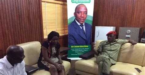 naira spring pictures samson siasia and wife visit sports minister solomon dalung in abuja