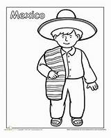 Multicultural Cinco Mayo Mexicanos Culturas sketch template