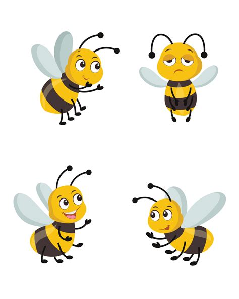 bee clipart vector art icons  graphics