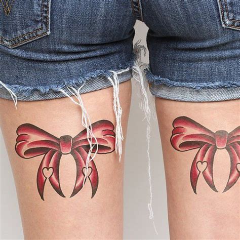 pink ribbon bow temporary tattoos lace bow tattoos bow tattoo