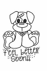 Better Feel Soon Well Printable Coloring Pages Cards Clipart Card Colouring Clip Kids Hands Cre8tive Digi Wishes Stamp Quotes Cliparts sketch template