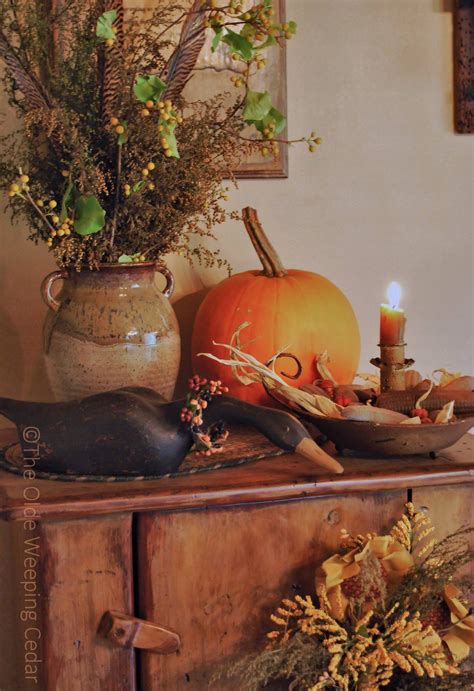 pin  valerie newman  primitive autumn decorating