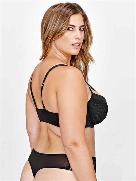 Ashley Graham Diva Lace Demi Cup Bra With Front Strap