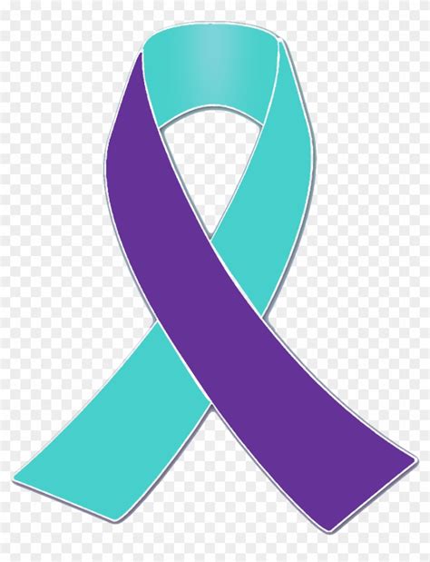 purple  turquoise awareness ribbon purple  teal ribbon meaning