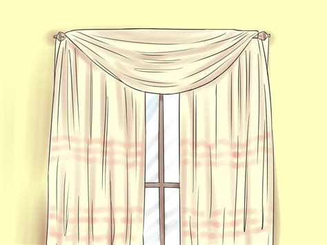 drape window scarves  steps  pictures wikihow