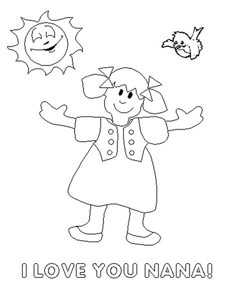 love  nana coloring pages
