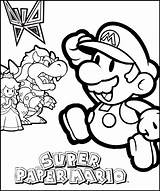 Mario Coloring Pages Super Colour Color Drawings sketch template