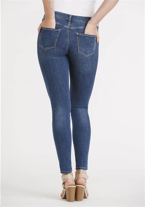 women s mid rise skinny jeans warehouse one