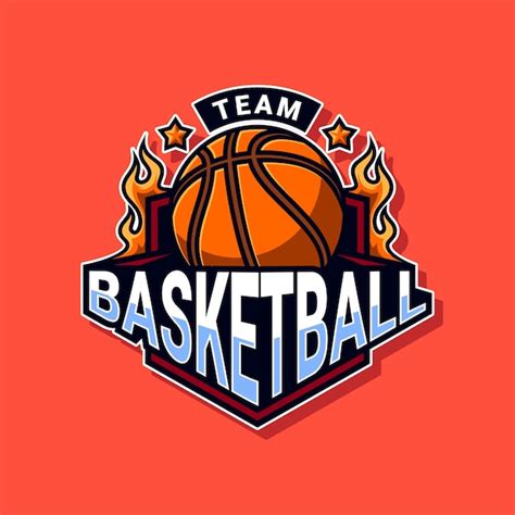 premium vector basketball team logo